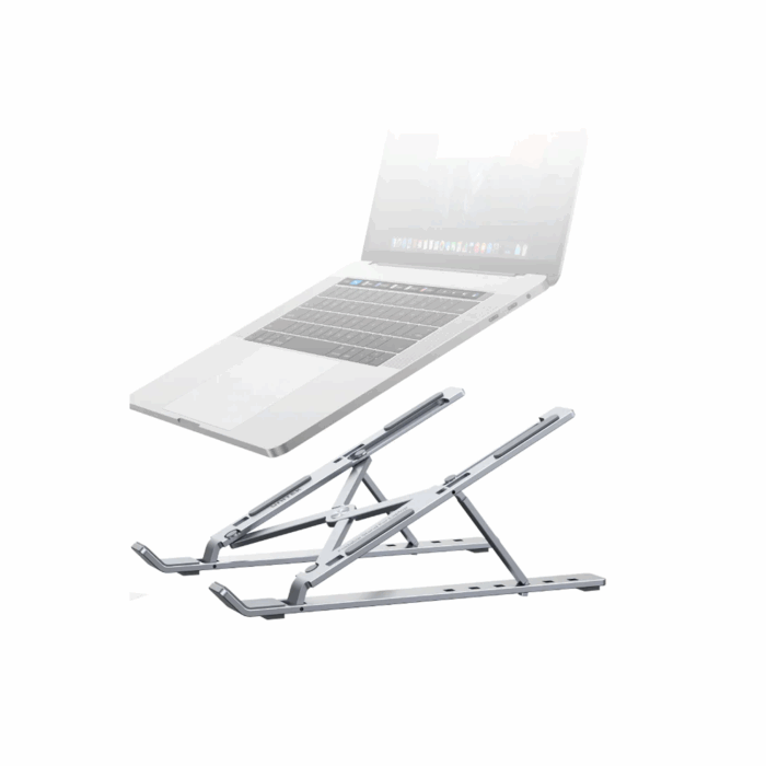 Unitek OT155SL, Adjustable Laptop Stand - Silver - Image 2
