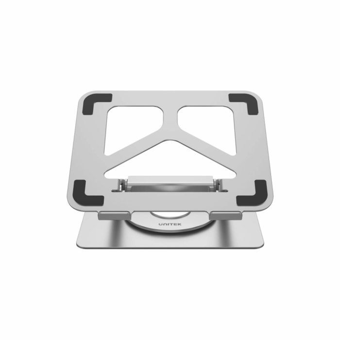Unitek D1109A, 360° Rotating Laptop Stand with Hub, USB-C, USB-A, HDMI, Gigabit Ethernet - Space Grey - Image 4