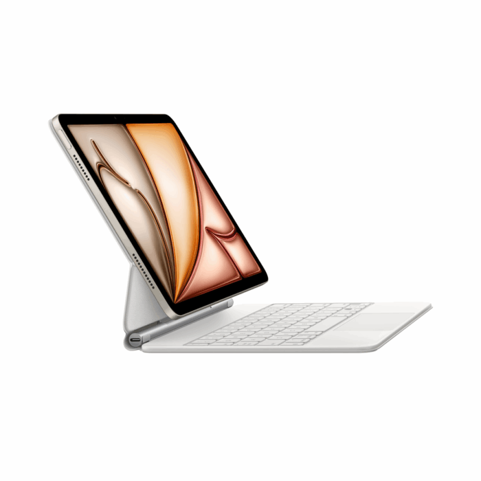 Apple Magic Keyboard, iPad Air 11-inch (for M4/M3/M2/5th gen/4th gen), US English, White - Image 3