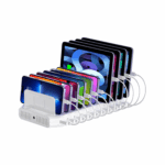 Unitek 10 Port Charging Station, USB-A, 60W, White - Image 2