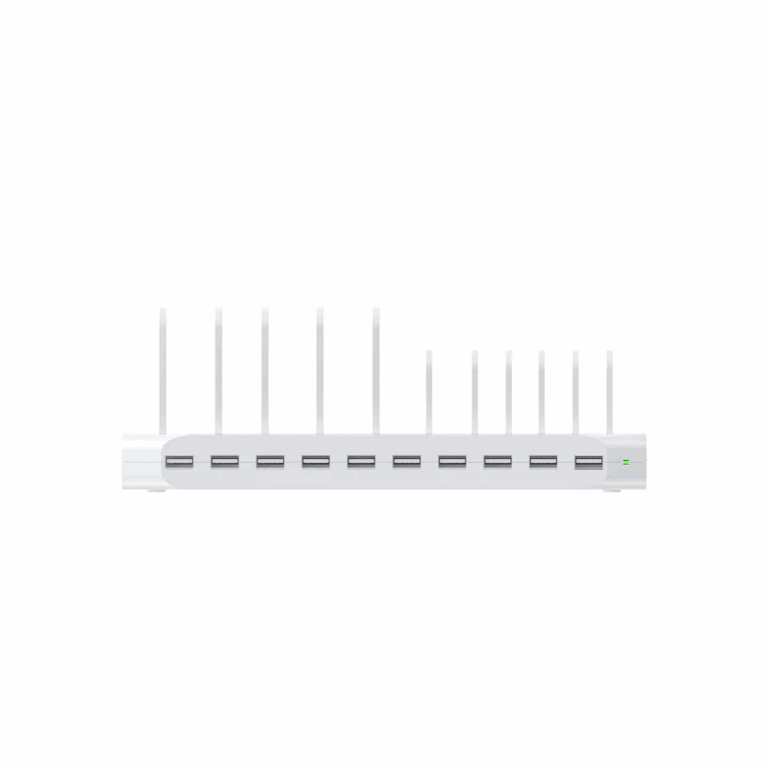 Unitek 10 Port Charging Station, USB-A, 60W, White - Image 4