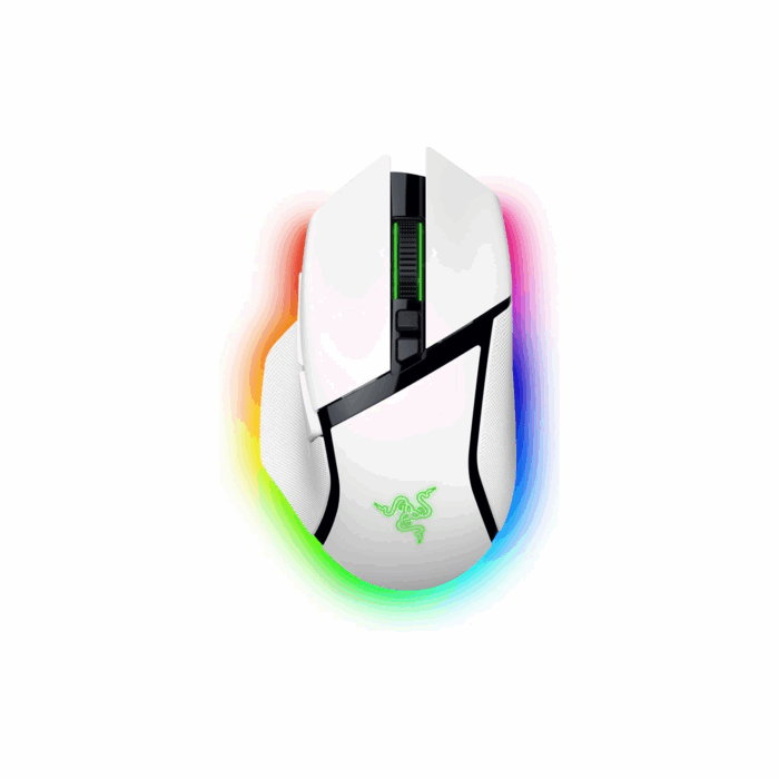 Razer Basilisk V3 Pro 35K - Ergonomic Wireless Gaming Mouse - White Edition - Image 1