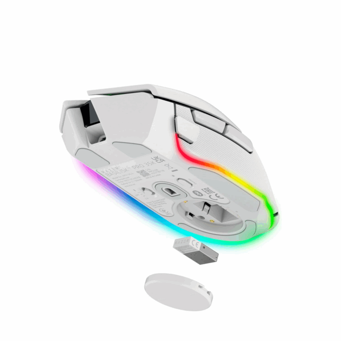 Razer Basilisk V3 Pro 35K - Ergonomic Wireless Gaming Mouse - White Edition - Image 3