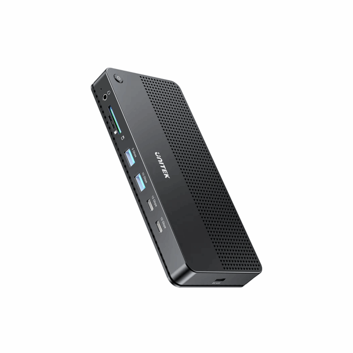 Unitek 13-in-1 Universal USB-C Single 8K, Triple 4K Docking Station, HDMI, DP, USB-A, USB-C, SD&MicroSD card reader, Audio, RJ45 Ethernet - Black - Image 5