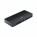 Unitek 13-in-1 Universal USB-C Single 8K, Triple 4K Docking Station, HDMI, DP, USB-A, USB-C, SD&MicroSD card reader, Audio, RJ45 Ethernet - Black