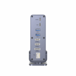 Unitek 15-in-1 Universal DisplayLink Triple 4K Docking Station with MST, HDMI, DP, USB-A, USB-C, SD card reader, Audio, RJ45 Ethernet - Space Grey - Image 3