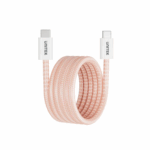 Unitek Magnetic Cable, USB-C to USB-C, 1m, PD100W, 480Mbps Data, Pink - Image 2