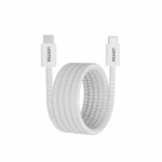 Unitek Magnetic Cable, USB-C to USB-C, 1m, PD100W, 480Mbps Data, White - Image 2