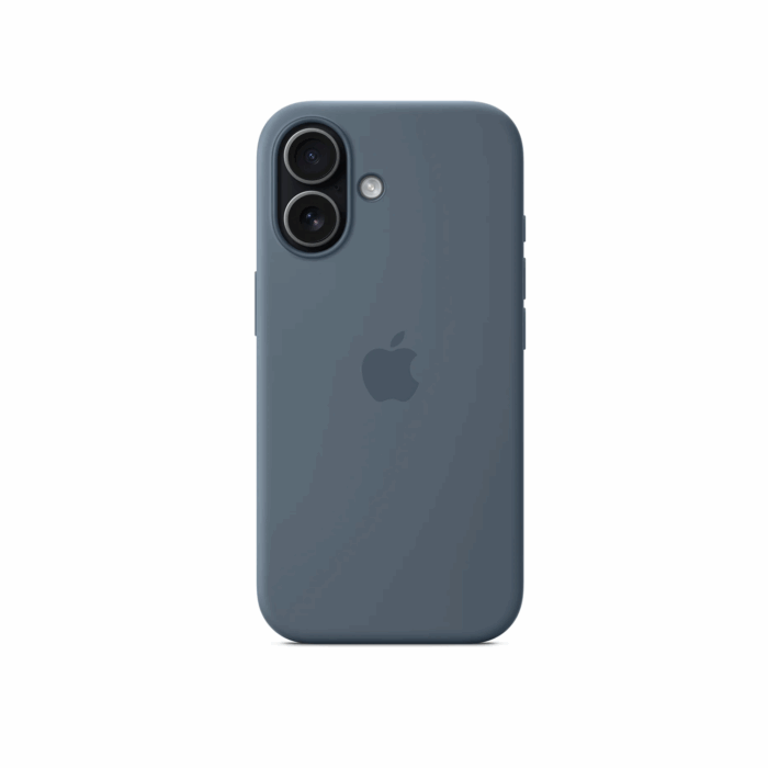 Apple iPhone 17 Silicone Case with MagSafe, Anchor Blue - Image 1