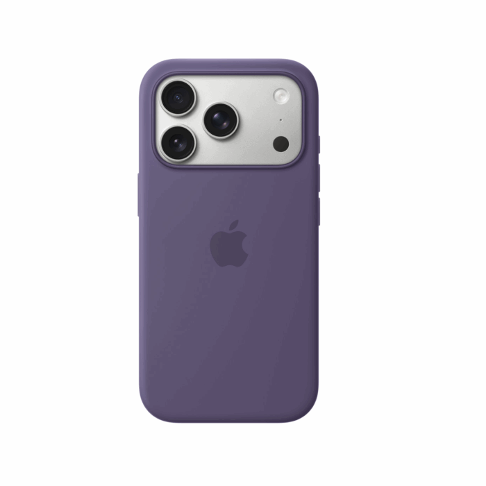 Apple iPhone 17 Pro Silicone Case with MagSafe, Purple Fog - Image 1