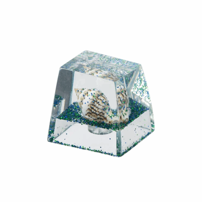 Group_2085662654 Keychron Whelk Resin Artisan Keycap-Blue, RT-27 - Image 1