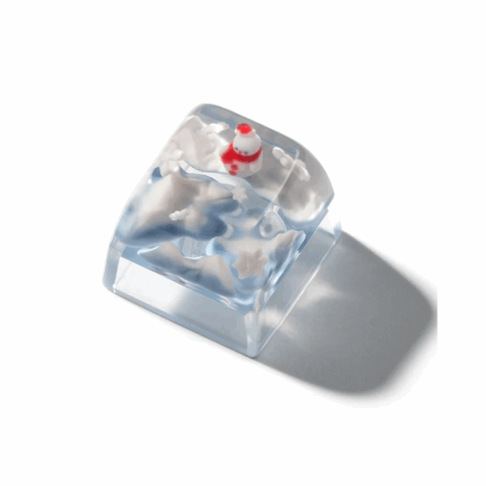 Group_2085662663 Keychron Snowman Resin Artisan Keycap, RT-11 - Image 1