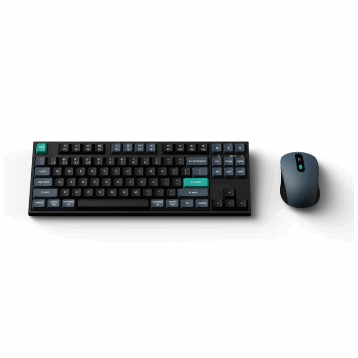 Keychron B33 Keyboard and Mouse Wireless Combo, KCBD1, Black Green - Image 1