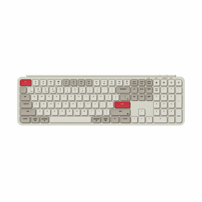 Keychron B6 Pro Ultra-Slim Wireless Keyboard - Retro Red - Image 1