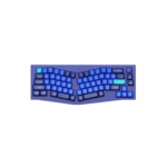 Keychron Q8, Alice Layout QMK Custom Mechanical Keyboard, Fully Assembled Knob, Navy Blue-A, Gateron G Pro Red