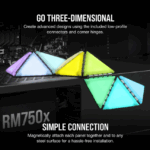 Corsair iCUE LC100 Case Accent Lighting Panels - Mini Triangle - 9x Tile Expansion Kit - Image 7