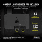 Corsair LL120 RGB, 120mm Dual Light Loop RGB LED PWM Fan, 3 Fan Pack with Lighting Node PRO (Black) - Сэнс - Image 8