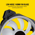 Corsair LL140 RGB, 140mm Dual Light Loop RGB LED PWM Fan, 2 Fan Pack with Lighting Node PRO (Black) - Сэнс - Image 8
