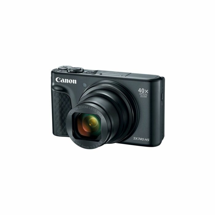 Canon PowerShot SX740 HS, DIGIC 8, 1/2.3" BSI CMOS, 20.3MP, ISO 100-3200, 10fps, 4K, Black - Image 2