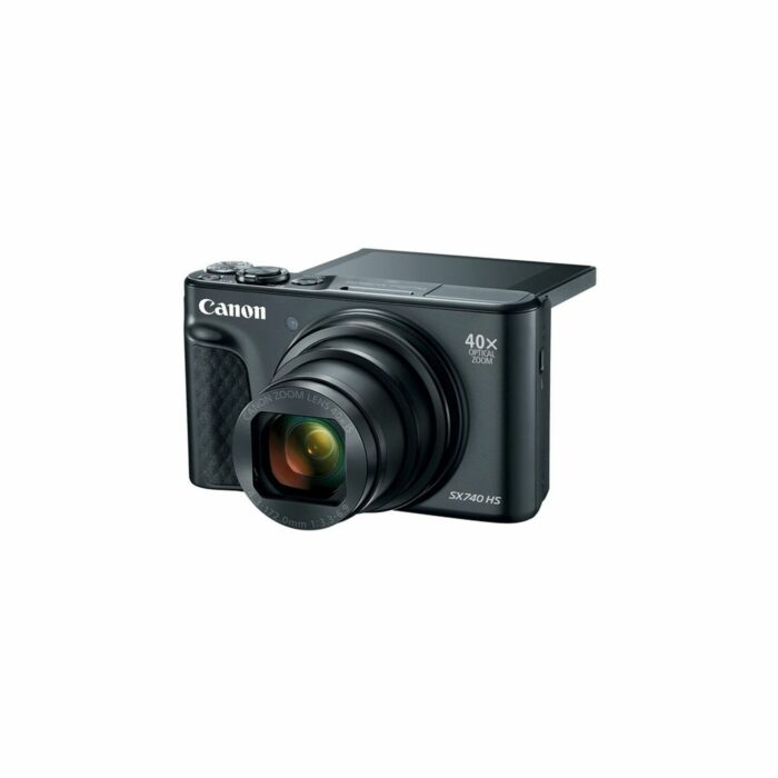 Canon PowerShot SX740 HS, DIGIC 8, 1/2.3" BSI CMOS, 20.3MP, ISO 100-3200, 10fps, 4K, Black - Image 5