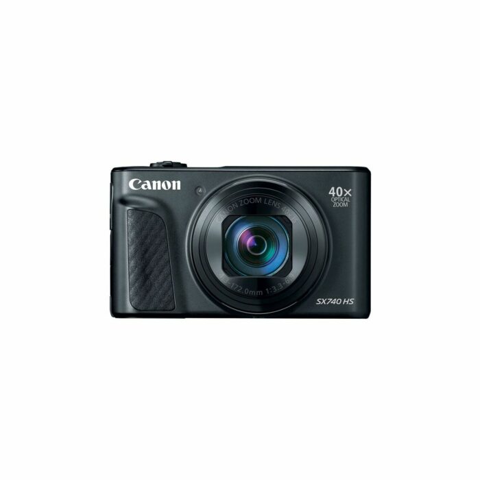 Canon PowerShot SX740 HS, DIGIC 8, 1/2.3" BSI CMOS, 20.3MP, ISO 100-3200, 10fps, 4K, Black - Image 1