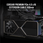 Corsair Premium PCIe 4.0 x16 Extension Cable, 300mm - GPU Нэмэлт кабель - Image 6