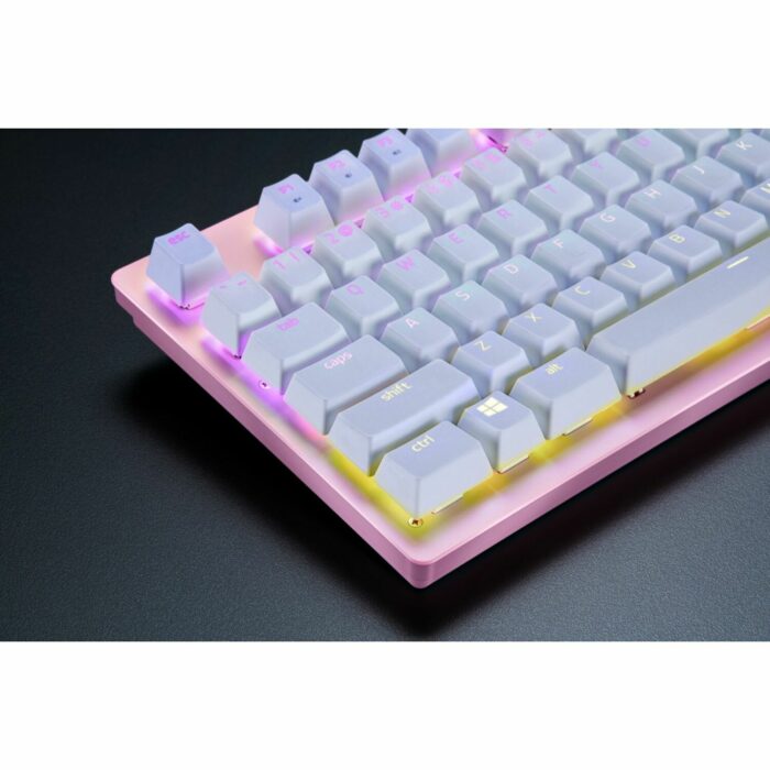 Razer PBT Keycap + Coiled Cable Upgrade Set (Mercury White) - Image 2