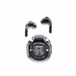 Acefast TWS T8 Crystal Color Bluetooth Earbuds, Bright Black