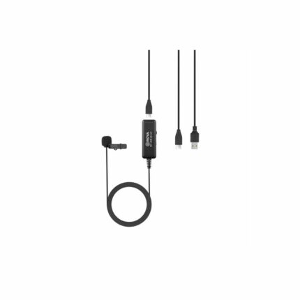 BOYA BY-DM10UC Digital Lavalier Microphone with Monitoring & Android & Type-C and USB Type-A Cables