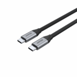 Unitek Full-Featured Cable, USB-C to USB-C, 1m, 10Gbps Data, PD100W, 4K60Hz Display, Black