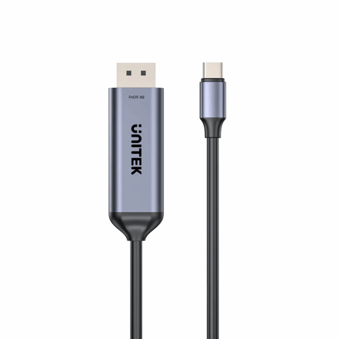 Unitek USB-C to DP Bidirectional 8K 30Hz Cable, 1.8m, Space Grey - Image 2