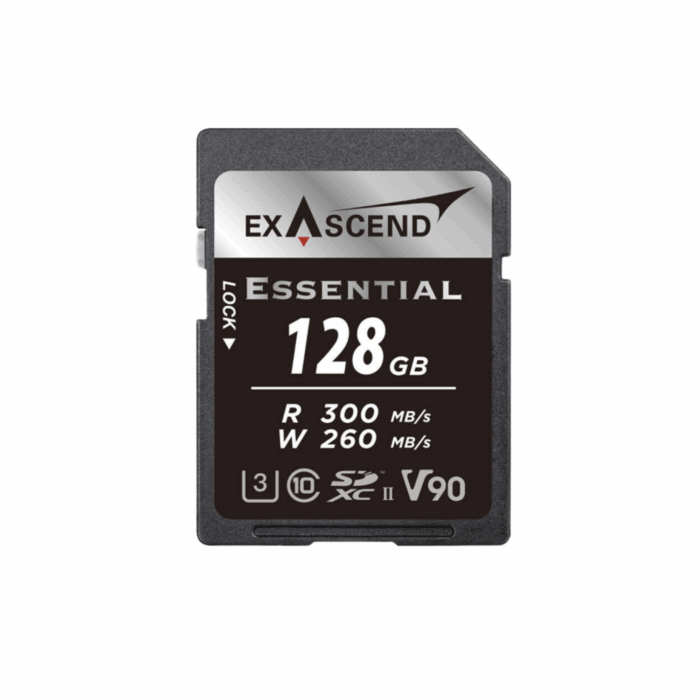 Exascend Essential UHS-II, V90, 128GB - SD Card - Image 1