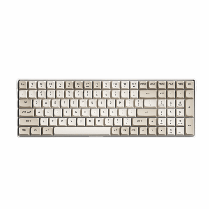 Darkflash GD100 yellow switch WHITE Mechanical keyboard - Image 1
