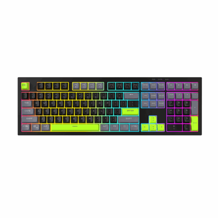 Aigo FG108 3 COLORS) Mechanical keyboard, Black - Image 1