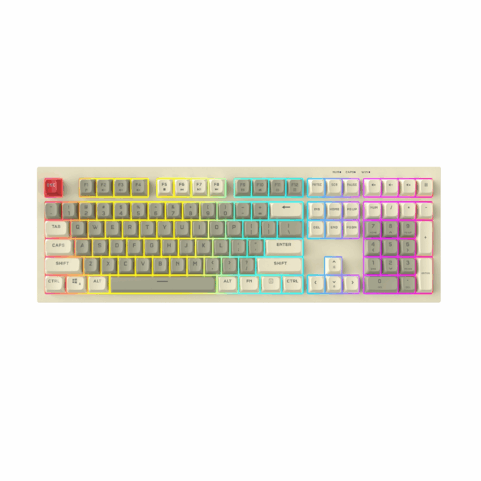 Aigo FG108 (3 COLORS) Mechanical keyboard, Gray - Image 1