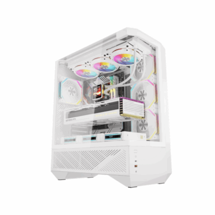 Darkflash DY460 WHITE with 4 INF34 ARGB FAN PC Case - Компьютерын кейс