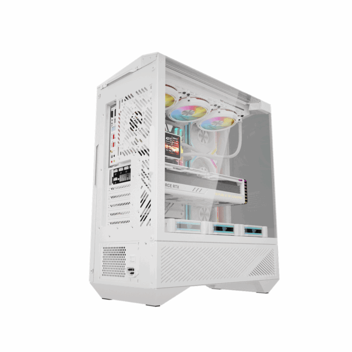 Darkflash DY460 WHITE with 4 INF34 ARGB FAN PC Case - Компьютерын кейс - Image 3