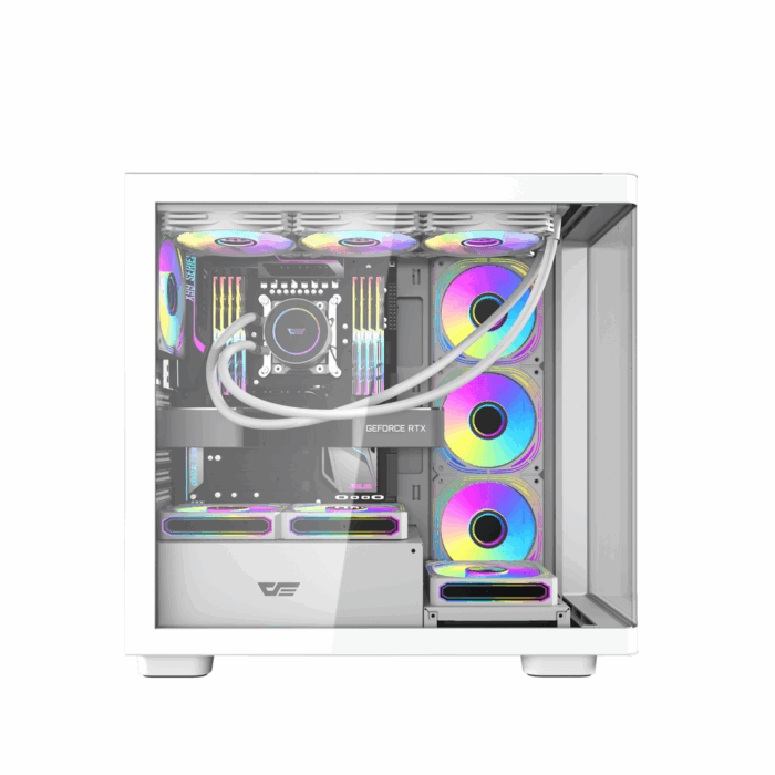 Darkflash DS900G WHITE PC Case - Компьютерын кейс - Image 4