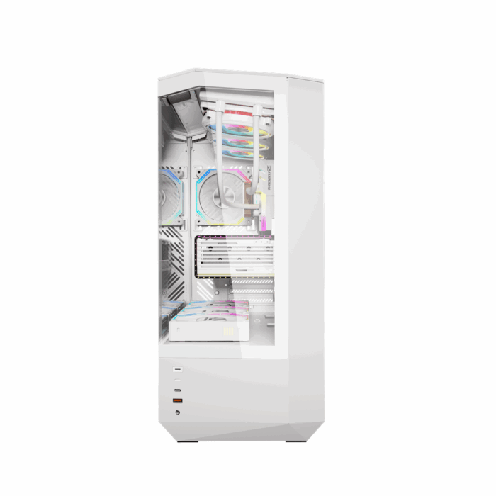 Darkflash DY460 WHITE with 4 INF34 ARGB FAN PC Case - Компьютерын кейс - Image 5