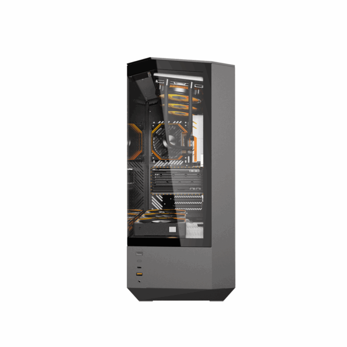 Darkflash DY460 BLACK with 4 INF34 ARGB FAN PC Case - Компьютерын кейс - Image 5