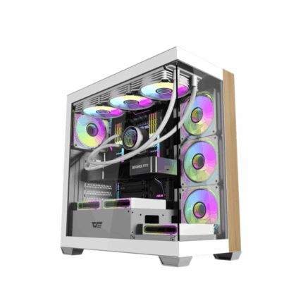 Darkflash DS900W WHITE with 7 INF24T ARGB FAN PC Case - Компьютерын кейс