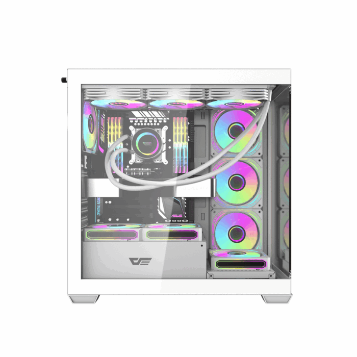 Darkflash DS900W WHITE with 7 INF24T ARGB FAN PC Case - Компьютерын кейс - Image 3