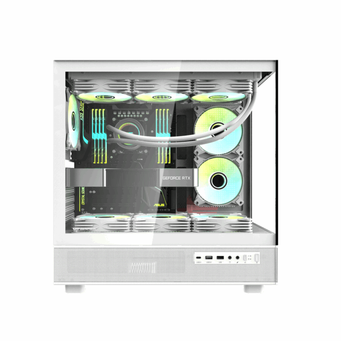 Darkflash DPX90 WHITE with 3 C7 ARGB FAN PC Case - Компьютерын кейс - Image 3