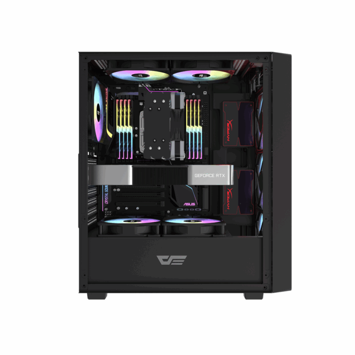Darkflash DK353 BLACK with 4 CL6 ARGB FAN PC Case - Компьютерын кейс - Image 4