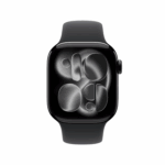Apple Watch Series 11, 42mm, GPS, Jet Black Aluminium Case with Black Sport Band - ML - Image 3