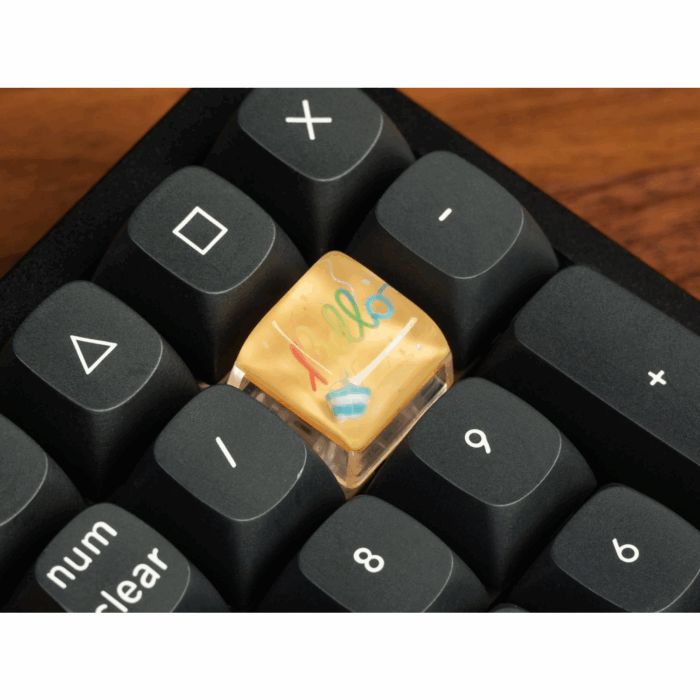 Keychron Hello Resin Artisan Keycap, RT-10 - Image 2