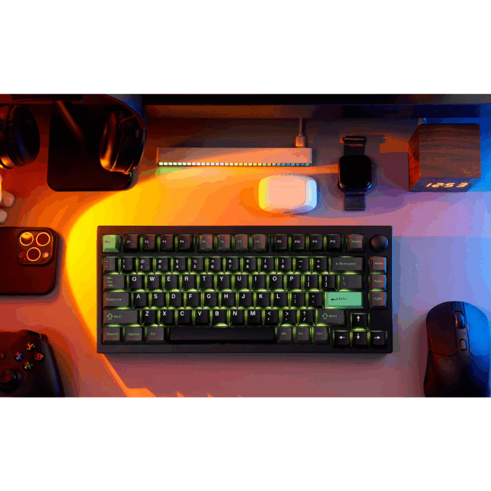 Keychron P1 HE Swappable RGB Backlight Nebula Switch Knob Version - Black, P1H-M1Z - Image 2