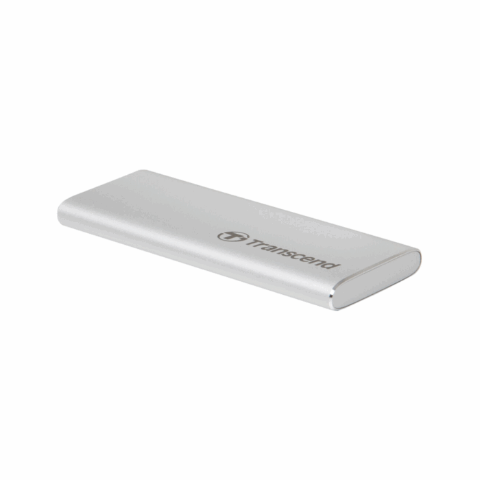 Transcend ESD260C Portable SSD, 250GB, USB 3.2 Gen2 Type-C - Silver - Image 2