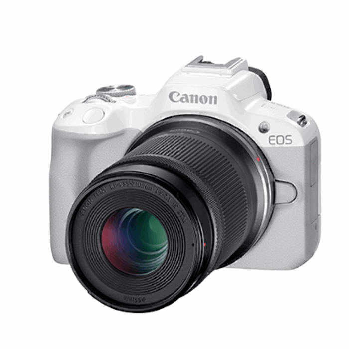 Canon EOS R50, RF-S18-45mm IS STM, DIGIC X, APS-C CMOS, 24.2MP, ISO 100-32000, 15fps, 4K@30fps, White - Image 3