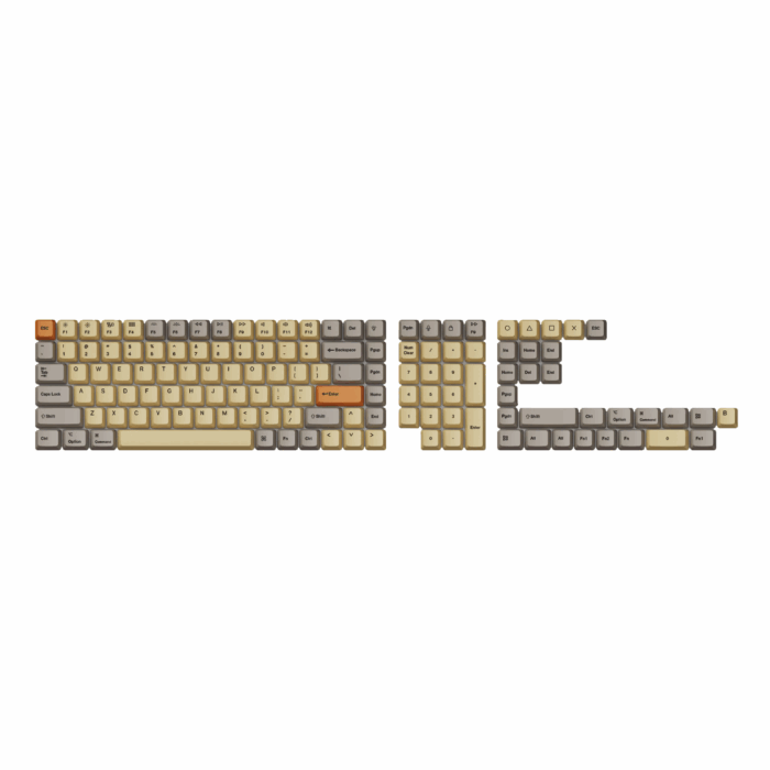 Keychron OEM Dye-Sub PBT Keycap Set - Wheat Grey (133 Keys) - Image 1